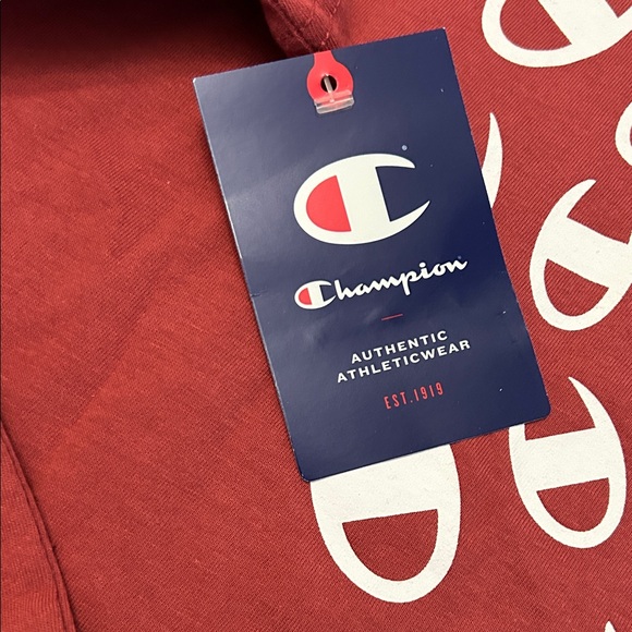 Champion Spiral Logo Red Men's Tee - Picture 4 of 5